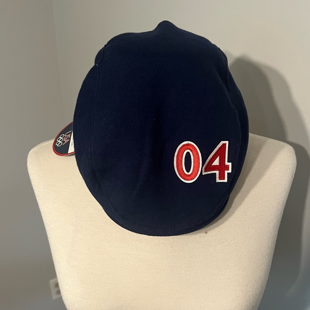 USA 2004 OLYMPIC IVY NEWSBOY PEAKY  FITTED L/XL    DEADSTOCK HAT CAP VINTAGE F3